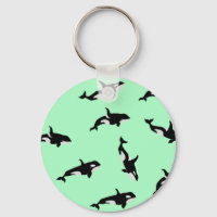 Ilustracion de ballena Orca Patrón de bacalao