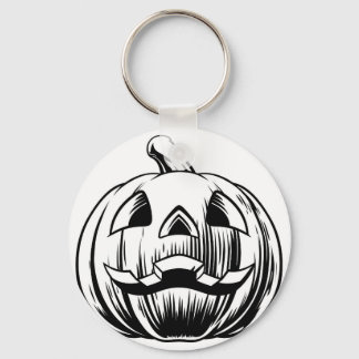 Llavero Ilustracion de calabaza de Halloween