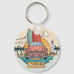 Llavero Ilustracion de Cuba