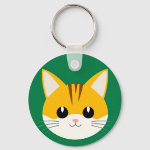 Llavero Ilustracion de gato lindo
