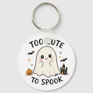 Llavero Ilustración de Halloween de fantasma demasiado lin