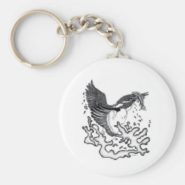 Llavero Ilustracion de Kingfisher en el anillo de claves d