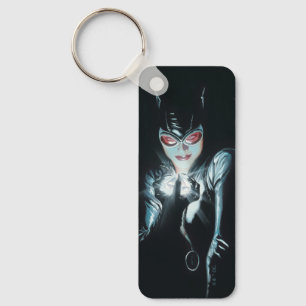 Llavero Ilustración de la portada de Batman Catwoman Caras