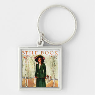 Llavero Ilustracion de moda del libro de estilos