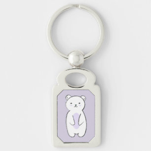 Llavero Ilustracion de oso polar lindo
