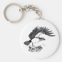 Llavero Ilustracion de Osprey en el anillo de teclas de bo