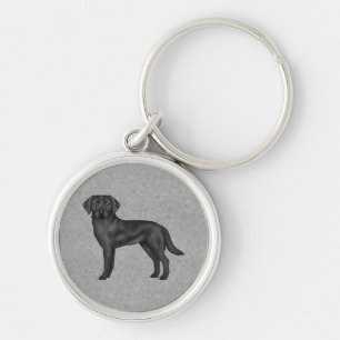 Llavero Ilustración de perro de dibujos animados Labrador