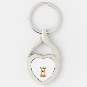Llavero Ilustración de perro pomerania lindo vintage Snugg
