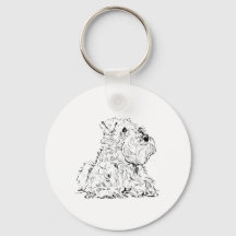 Ilustración de perro Schnauzer miniatura