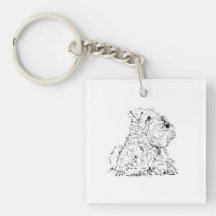 Ilustración de perro Schnauzer miniatura