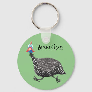 Llavero Ilustracion de personalizado de aves divertidos de
