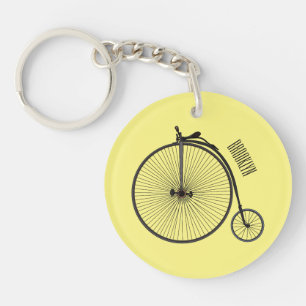 Llavero Ilustracion de personalizado de bicicletas de alta