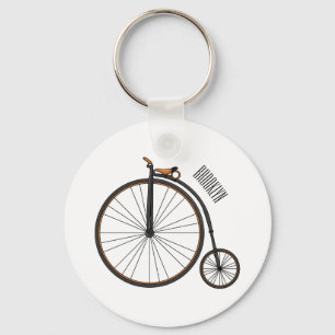 Llavero Ilustracion de personalizado de bicicletas de alta