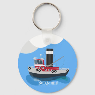 Llavero Ilustracion de personalizado de embarcaciones de a