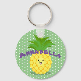 Llavero Ilustracion de personalizado de fruta tropical de 