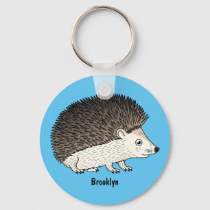 Llavero Ilustracion de personalizado de hedgehog espinoso