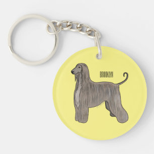 Llavero Ilustracion de personalizado de perro de perro per