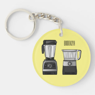 Llavero Ilustracion de personalizado de procesador y mezcl