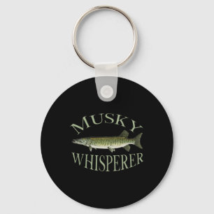Llavero Ilustración de pez muskellunge musky arte de pesca