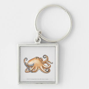 Llavero Ilustracion de un pulpo
