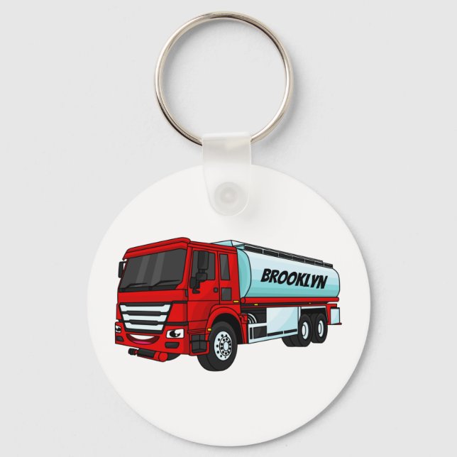 Llavero Ilustracion del personalizado de transporte de com (Anverso)