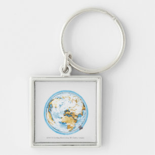 Llavero Ilustracion del satélite que está en órbita la