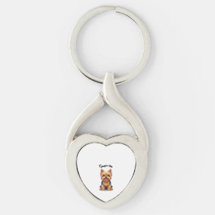 Llavero Ilustración divertida de Yorkshire Terrier