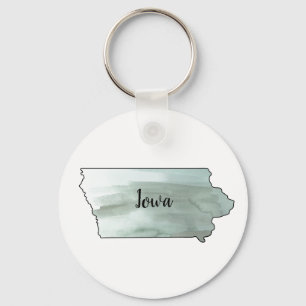 Llavero Ilustracion Estatal de Iowa