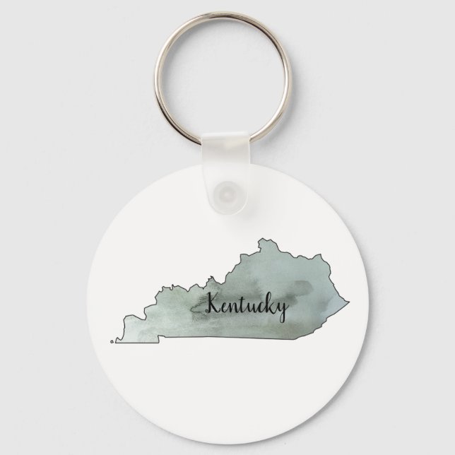 Llavero Ilustracion Estatal de Kentucky (Anverso)
