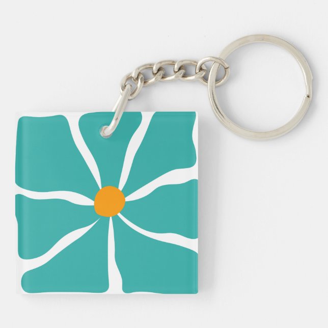 Llavero Ilustración floral (Atrás)