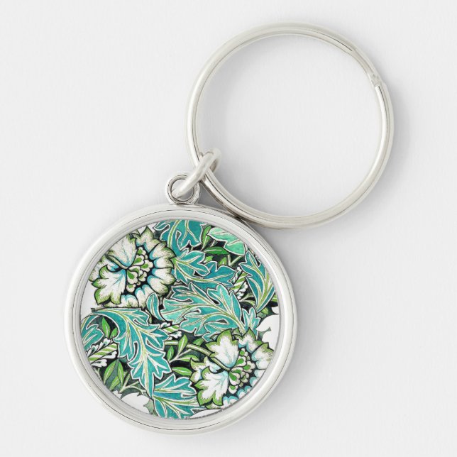 Llavero Ilustracion floral Art nouveau william morris (Frente)