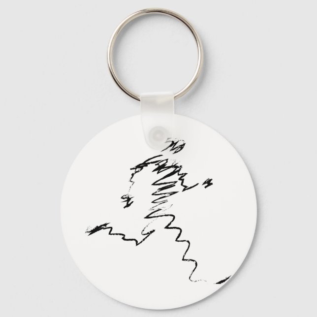 Llavero Ilustracion fresco de Runner (Anverso)