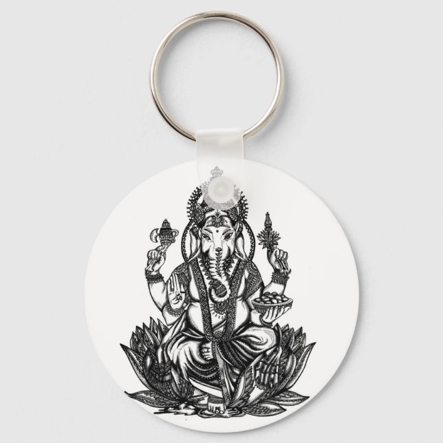 Llavero Ilustracion Ganesh (Anverso)