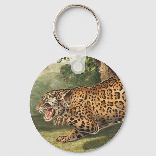 Llavero Ilustracion Jaguar (Felis onca) (Anverso)