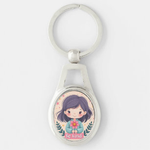 Llavero Ilustración Kawaii "Sé Amable"