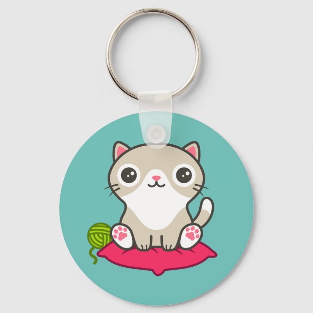 Llavero Ilustracion Kitty (Anverso)