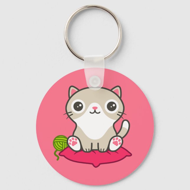 Llavero Ilustracion Kitty (Anverso)