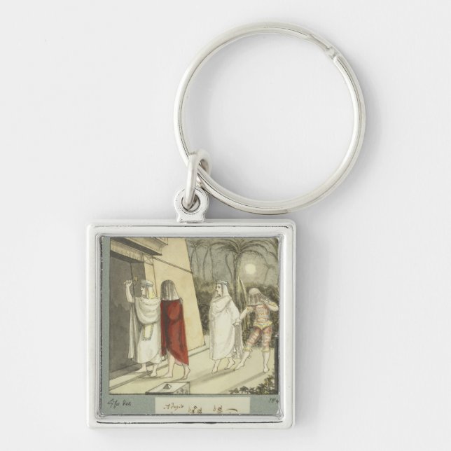 Llavero Ilustracion para "la flauta mágica" de Mozart, (Frente)