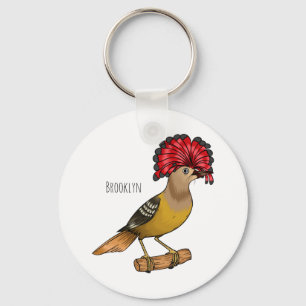 Llavero Ilustracion personalizado de aves Royal flycatcher