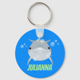Llavero Ilustracion personalizado de delfines kawaii