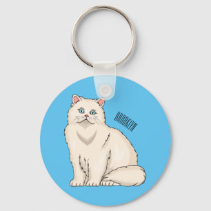 Llavero Ilustracion personalizado de gato persa