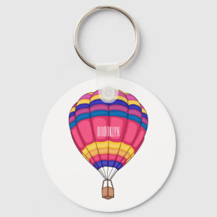 Llavero Ilustracion personalizado de globo aerostático