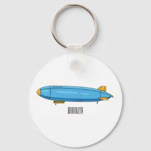 Llavero Ilustracion personalizado de la aeronave