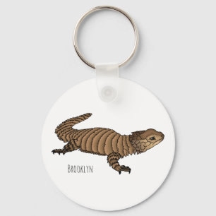 Llavero Ilustracion personalizado de lagarto de Armadillo