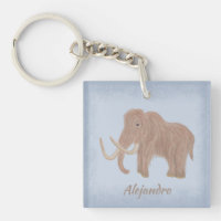 Ilustracion personalizado de mamut lana marrón