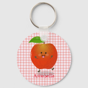 Llavero Ilustracion personalizado de manzana bailando a la