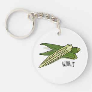 Llavero Ilustracion personalizado de Okra