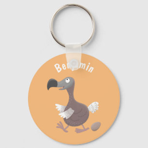 Llavero Ilustracion personalizado de pájaro dodo gracioso
