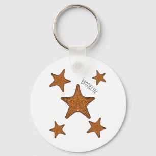 Llavero Ilustracion personalizado de pez estrella