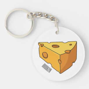 Llavero Ilustracion personalizado de queso